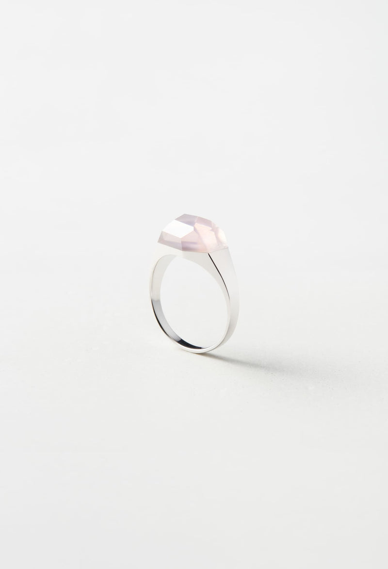 Rose Quartz Mini Rock Ring / Crystal