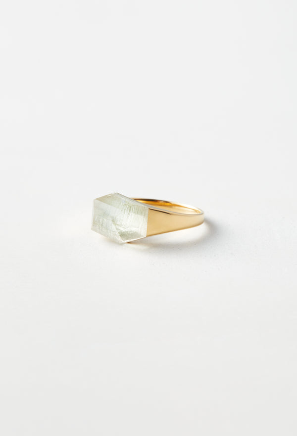 [一点もの] Beryl Mini Rock Ring / Crystal / Yellow
