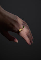 Quartz Mini Rock Ring / Crystal / Yellow