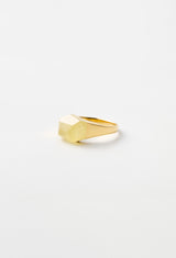 [一点もの] Yellow Beryl Mini Rock Ring / Crystal / Yellow