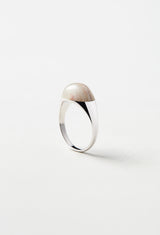 [一点もの] Garden Quartz Mini Rock Ring / Round / Silver