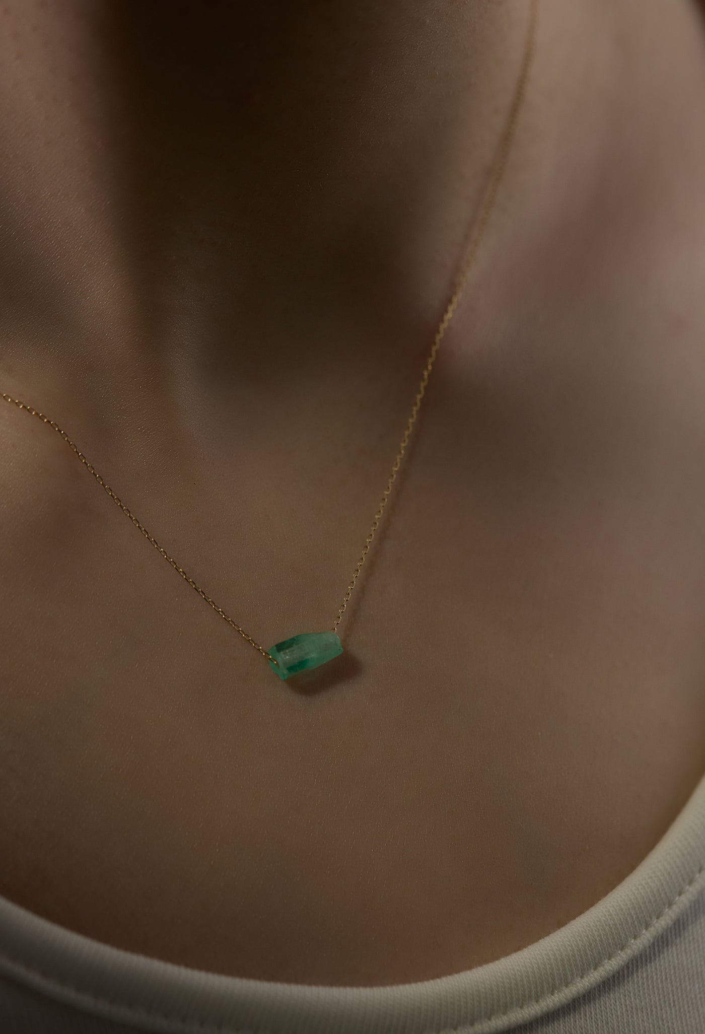 エメラルドネックレス　ビーズ　ジュエリー　emerald necklace Emerald Necklace – bororo