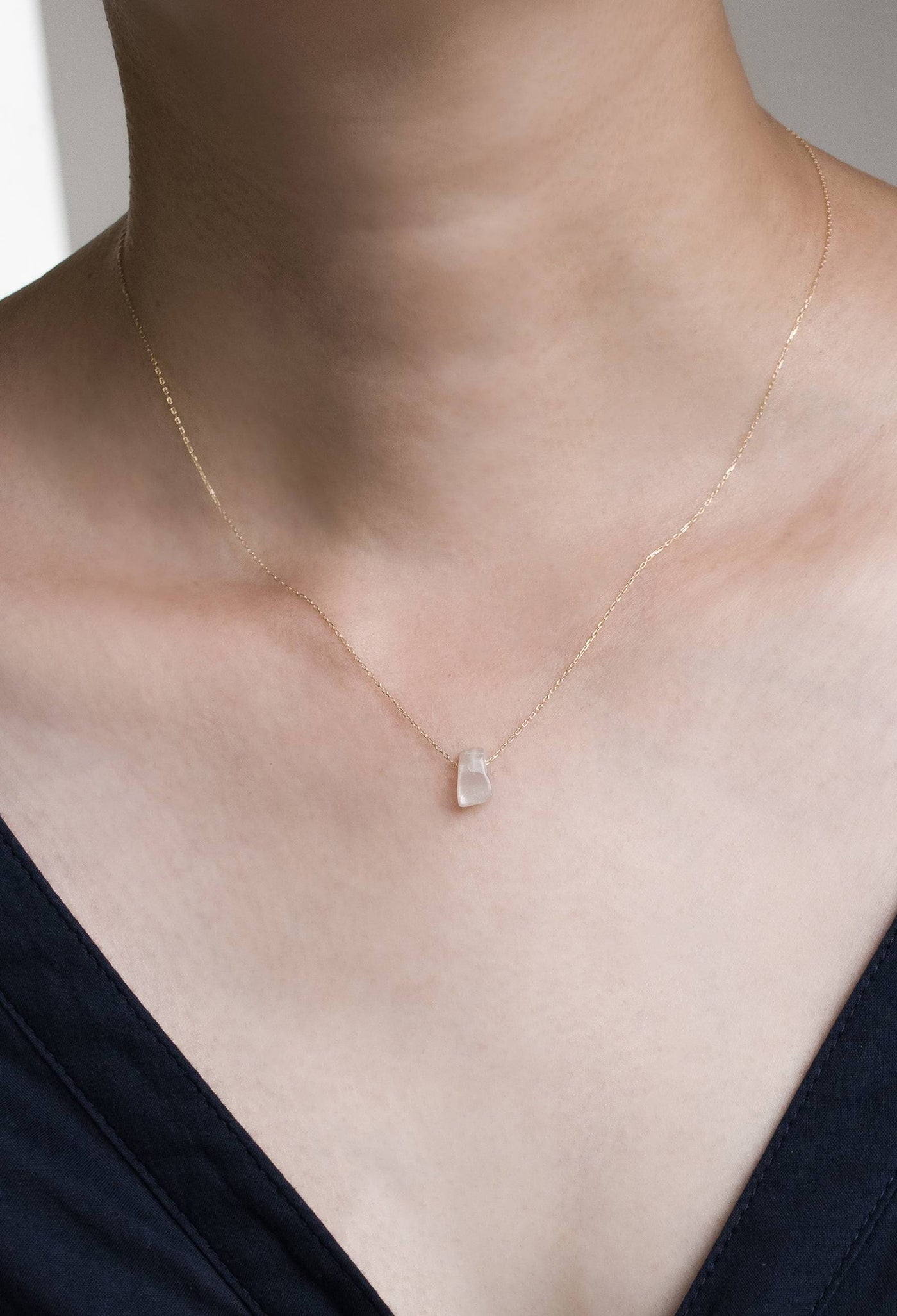 mounir＞GREY MOONSTONE NECKLACE/ネックレス