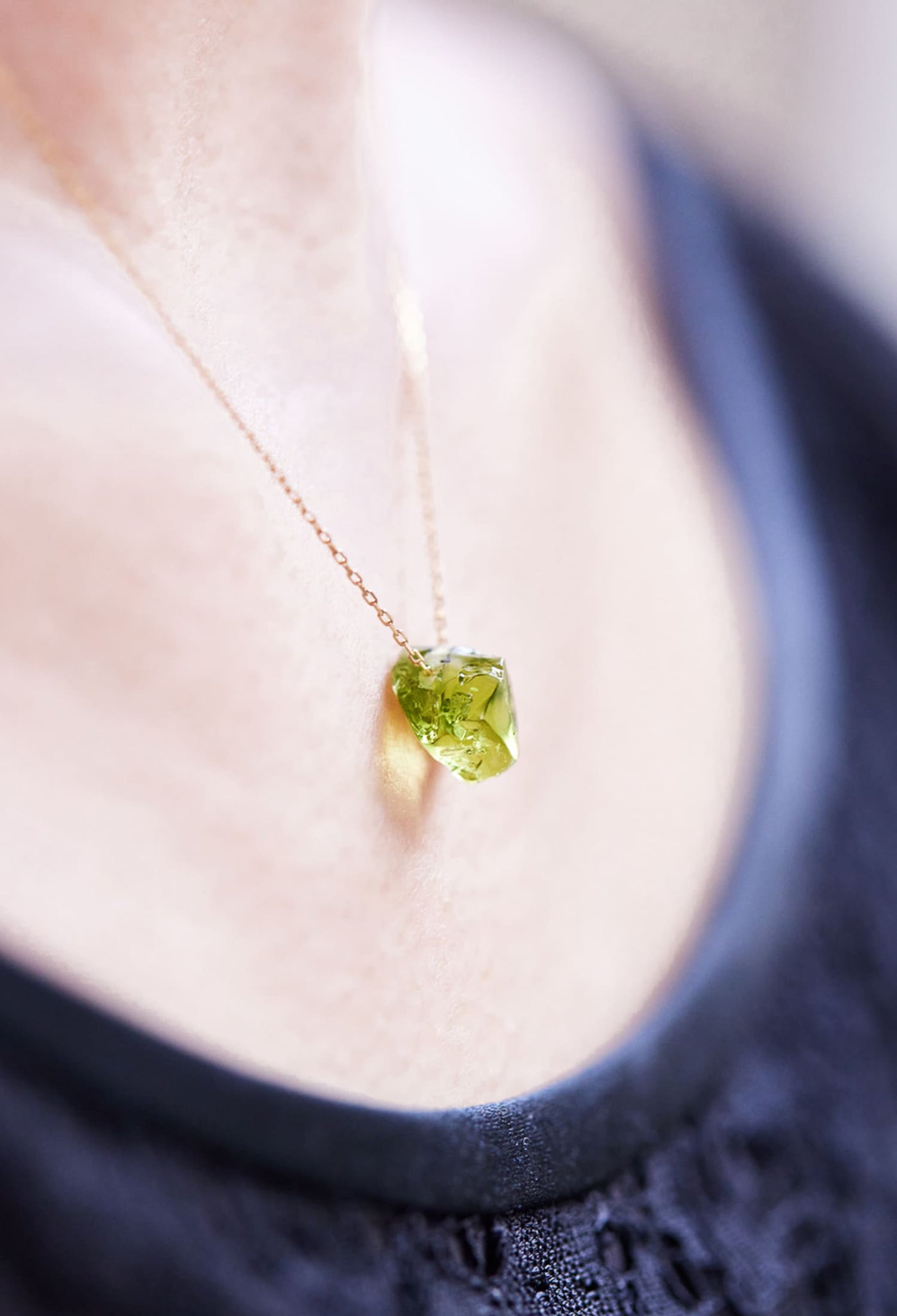 K18YG ITALY　ペリドットペンダント Peridot Necklace – bororo