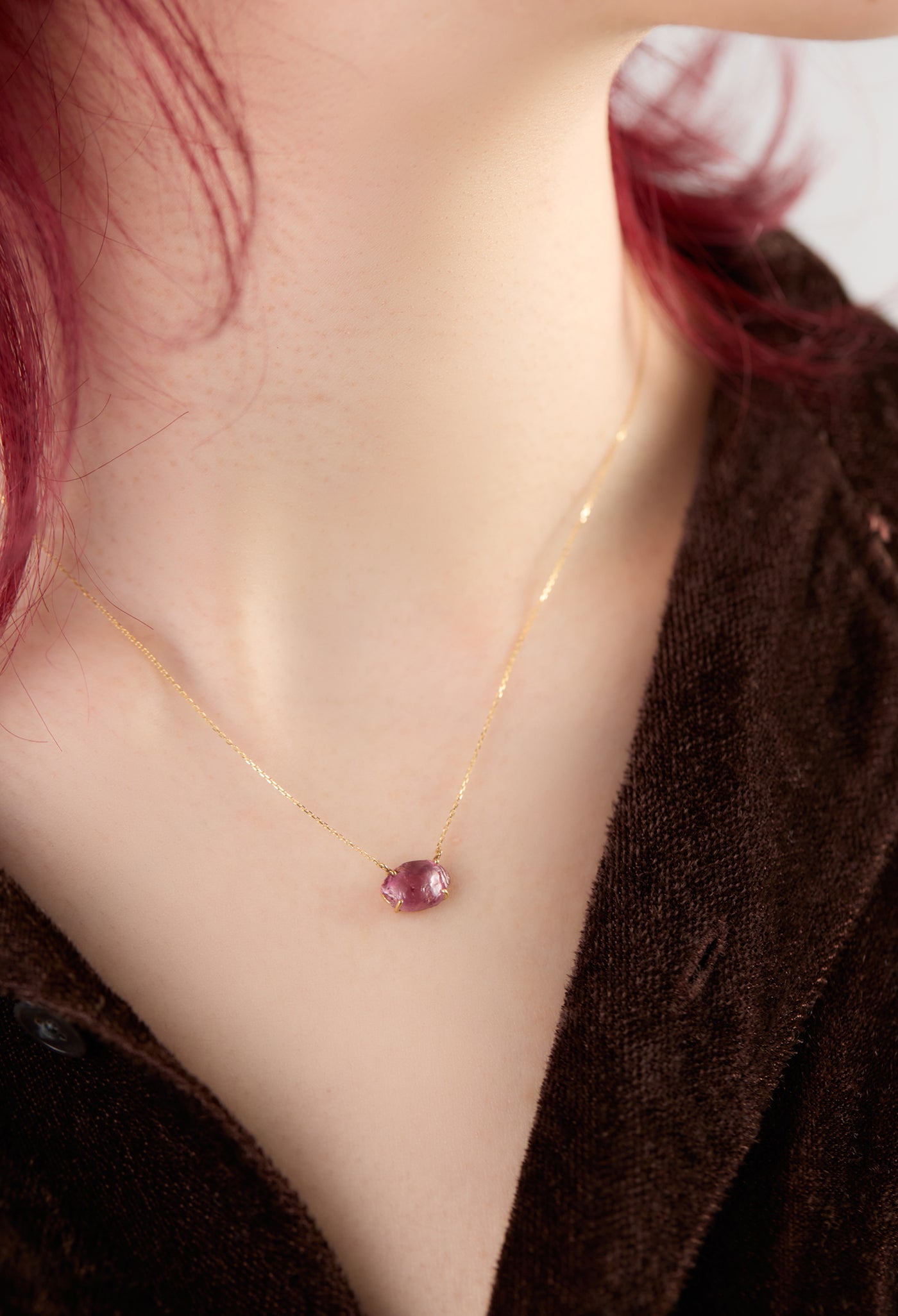 一点もの] Malaya Garnet Necklace – bororo