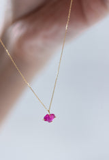 [一点もの] Myanmar Ruby Necklace
