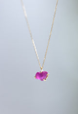 [一点もの] Myanmar Ruby Necklace