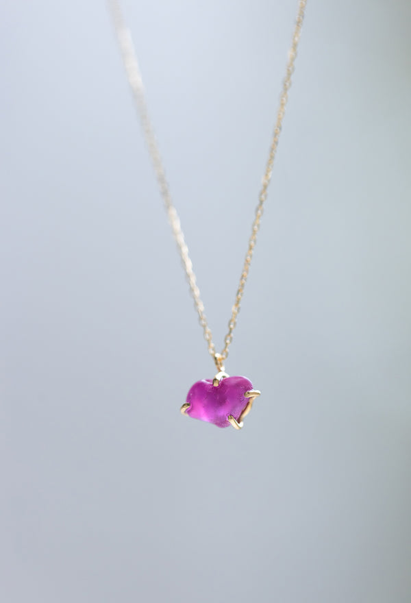 [一点もの] Myanmar Ruby Necklace