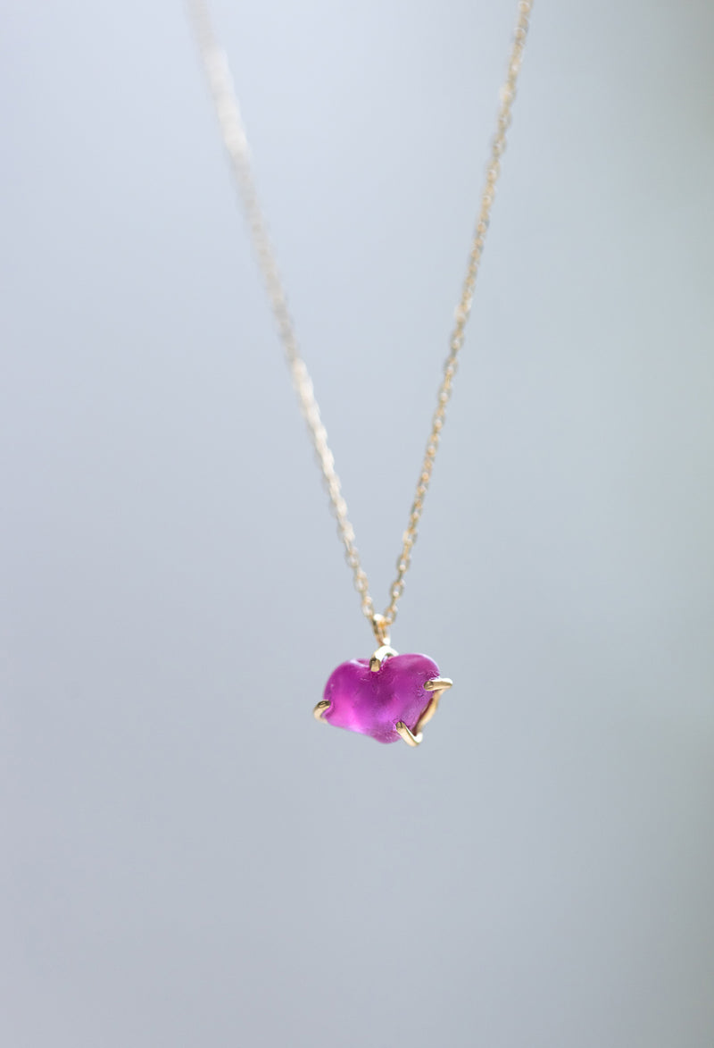 [一点もの] Myanmar Ruby Necklace