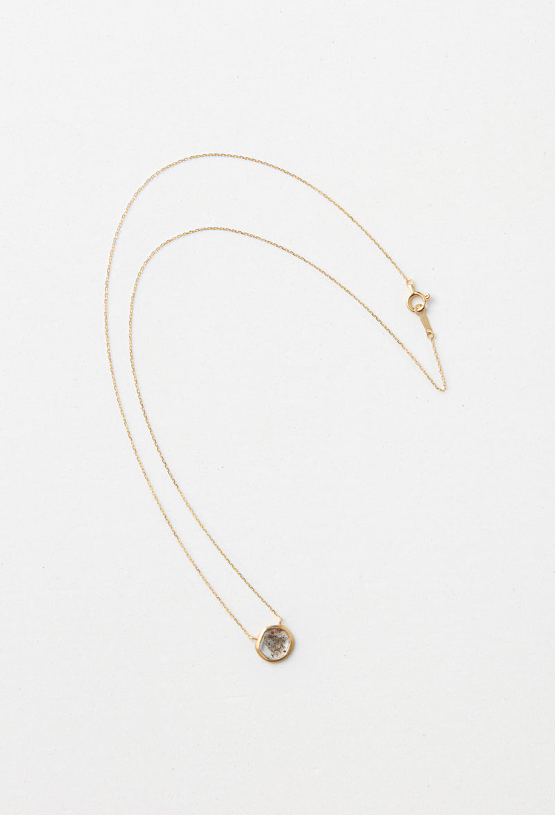 【一点もの】Sliced Diamond Necklace