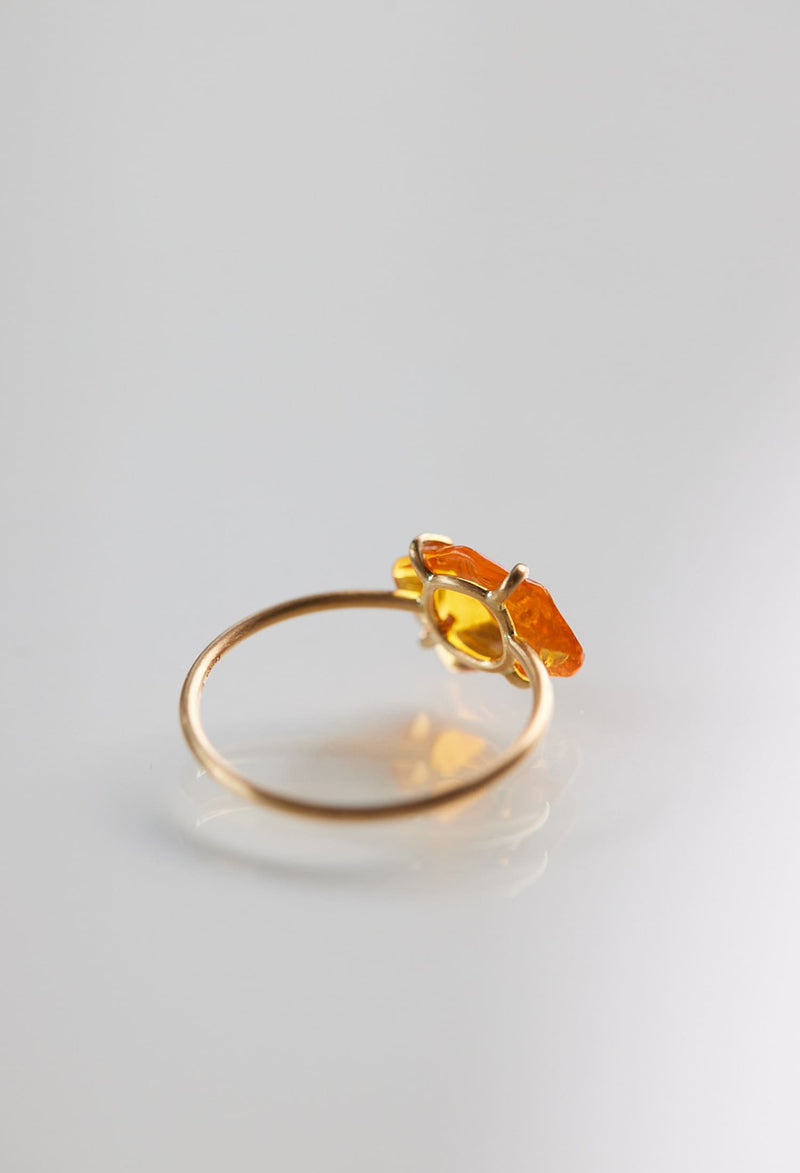 Fire Opal Gem Ring