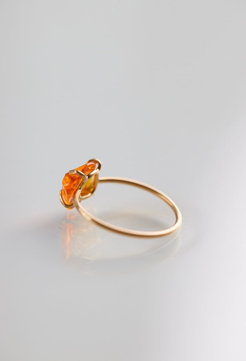 Fire Opal Gem Ring