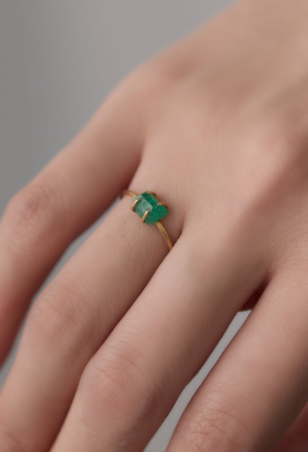 [一点もの] Emerald Gem Ring