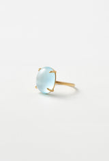 [一点もの] Aquamarine Cabochon Gem Ring