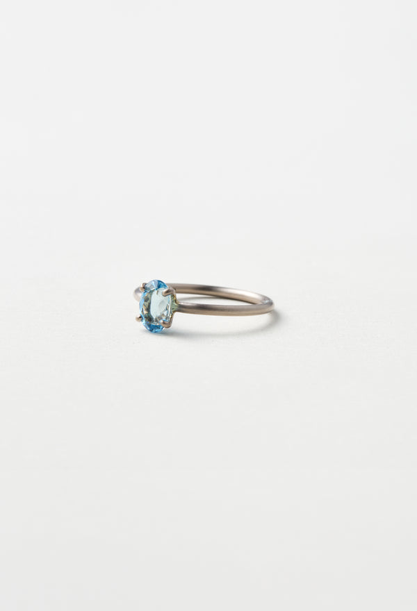 [一点もの] Aquamarine Faceted Gem Ring