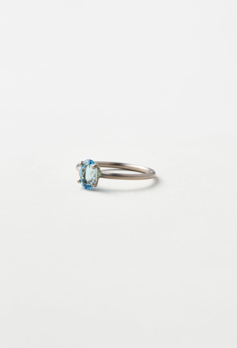 [一点もの] Aquamarine Faceted Gem Ring