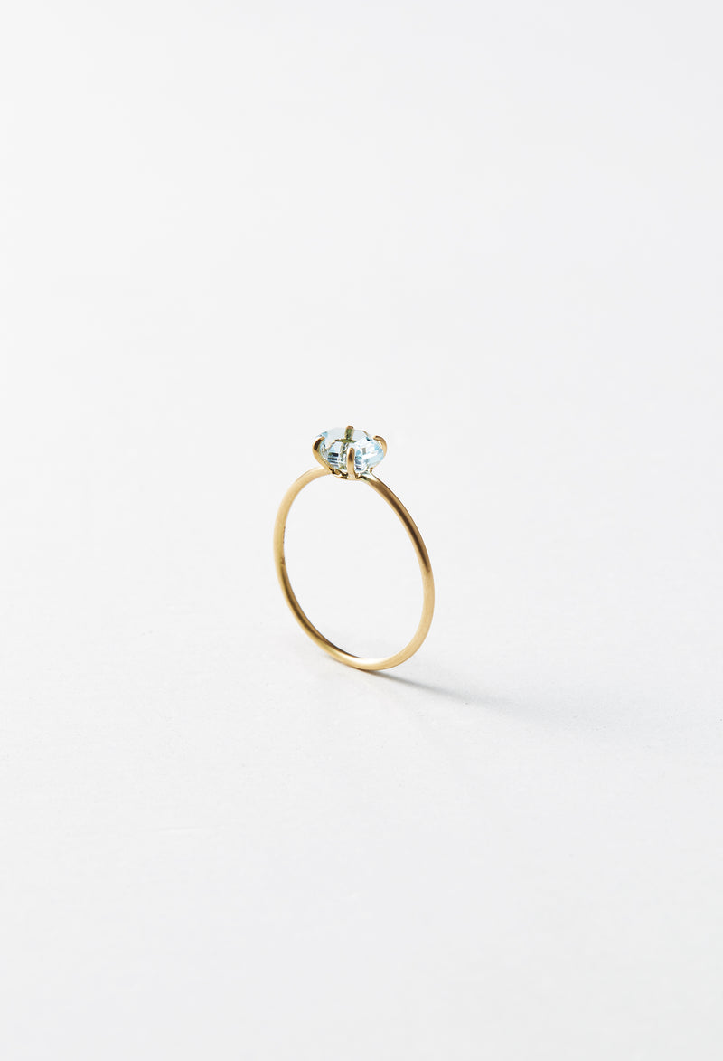 [一点もの] Aquamarine Faceted Gem Ring