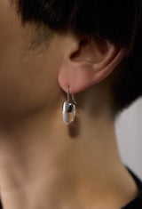 Himalaya Quartz Rock Pierce / Vertical Round Hook