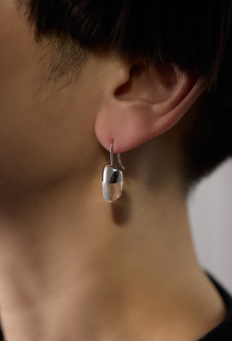 Himalaya Quartz Rock Pierce / Vertical Round Hook
