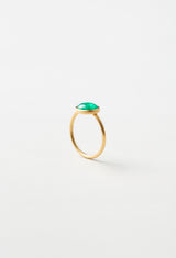 [一点もの] Emerald Cabochon Gem Ring