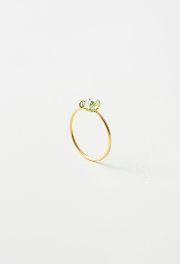 [一点もの] Green Grossular Garnet Gem Ring