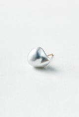 Gray South Sea Pearl Pierced Earring