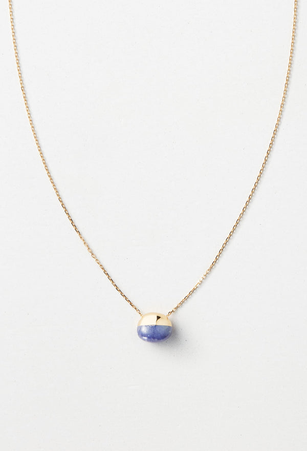 [一点もの] Tanzanite Rock Necklace / S / Horizontal Round