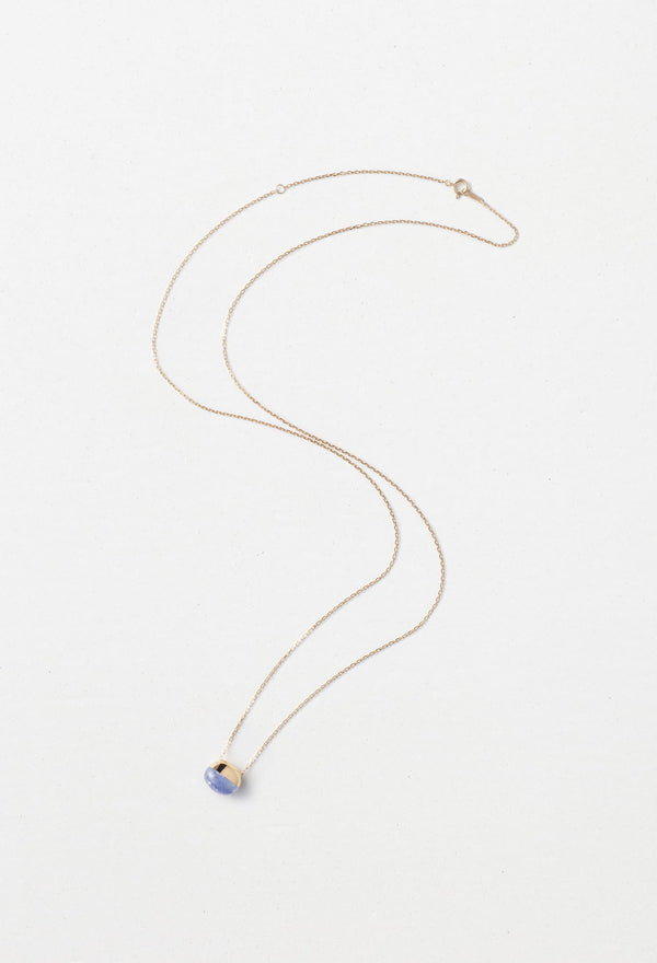 [一点もの] Tanzanite Rock Necklace / S / Horizontal Round