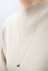 [一点もの] Tanzanite Rock Necklace / S / Horizontal Round