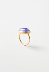 [一点もの] Tanzanite Cabochon Gem Ring