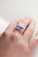 [一点もの] Tanzanite Cabochon Gem Ring