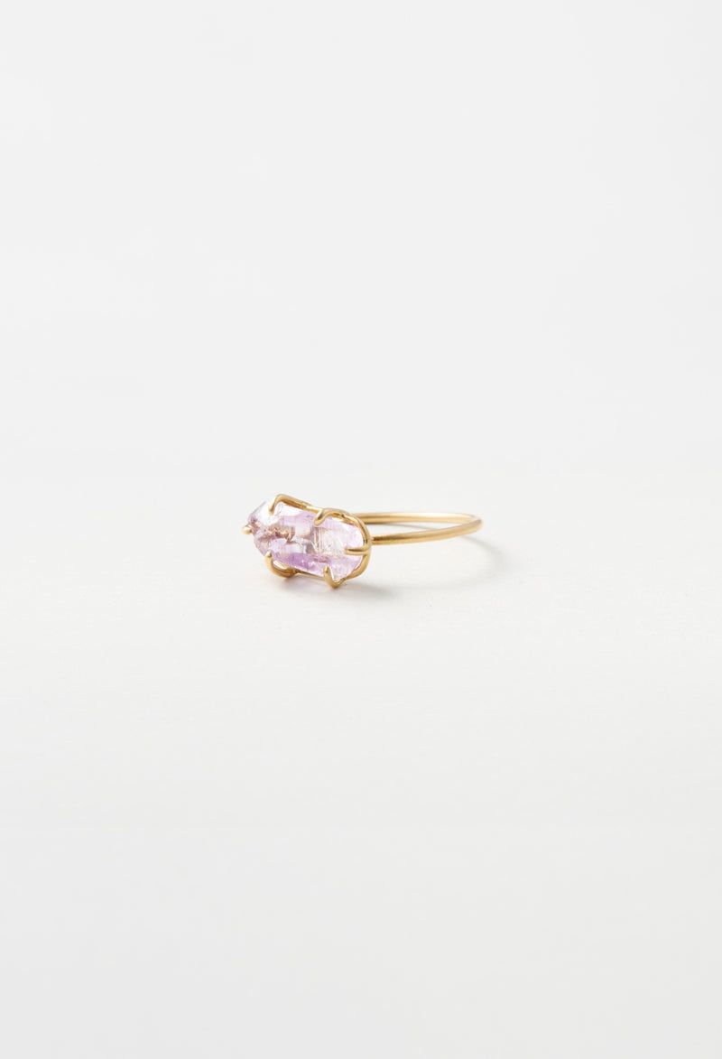 [一点もの] Amethyst Gem Ring / Double Waist