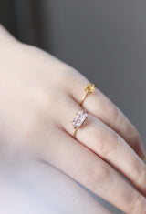 [一点もの] Amethyst Gem Ring / Double Waist