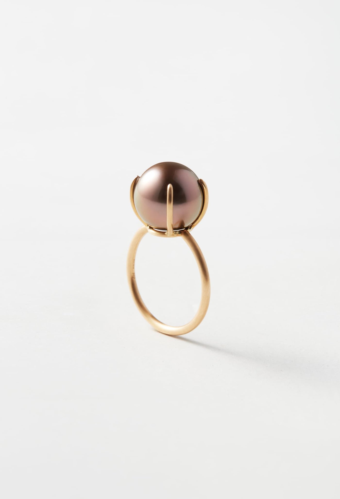 Pinkish Black South Sea Pearl Gem Ring – bororo