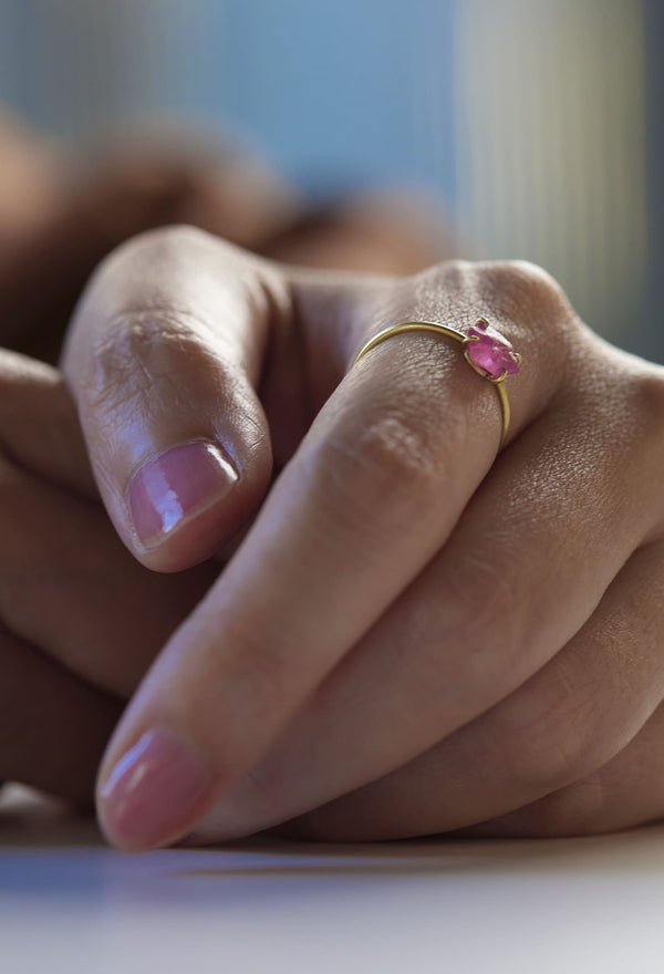 Pink Sapphire Gem Ring