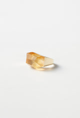 Citrine Rock Ring / Crystal / Yellow