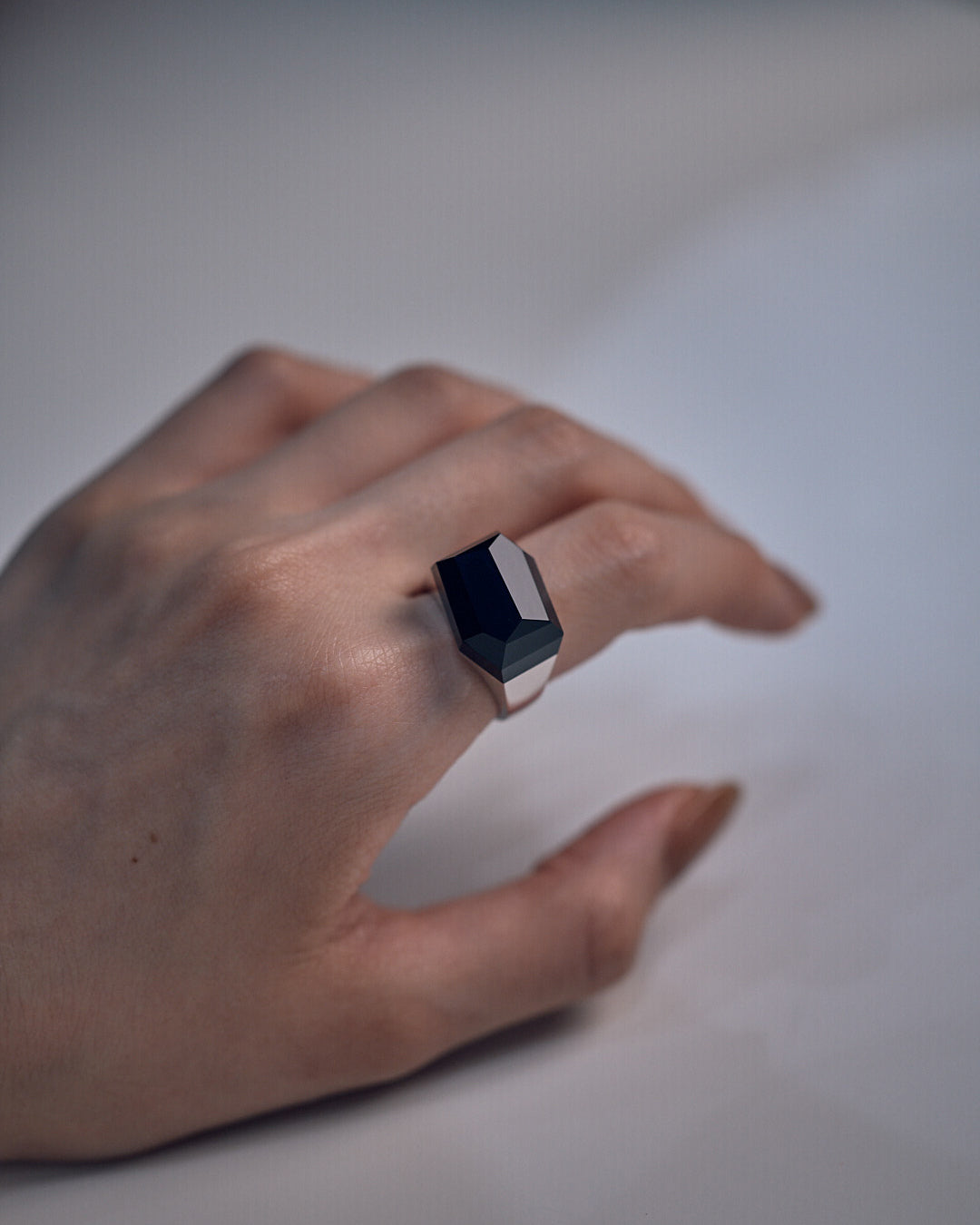 loro sphere onyx ring 02 オニキスリング SV オニキス リング L – bororo