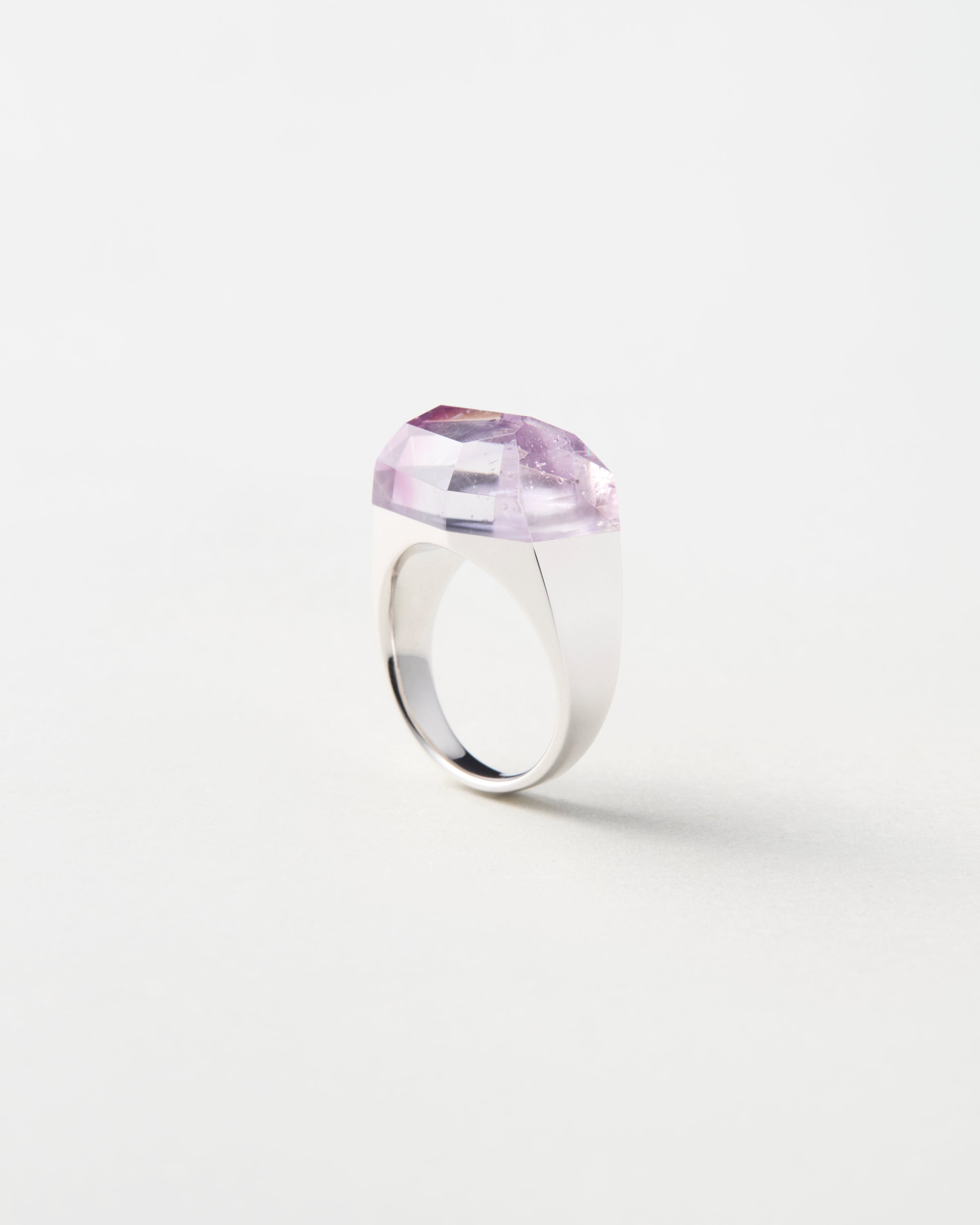 Bicolor Amethyst Ring