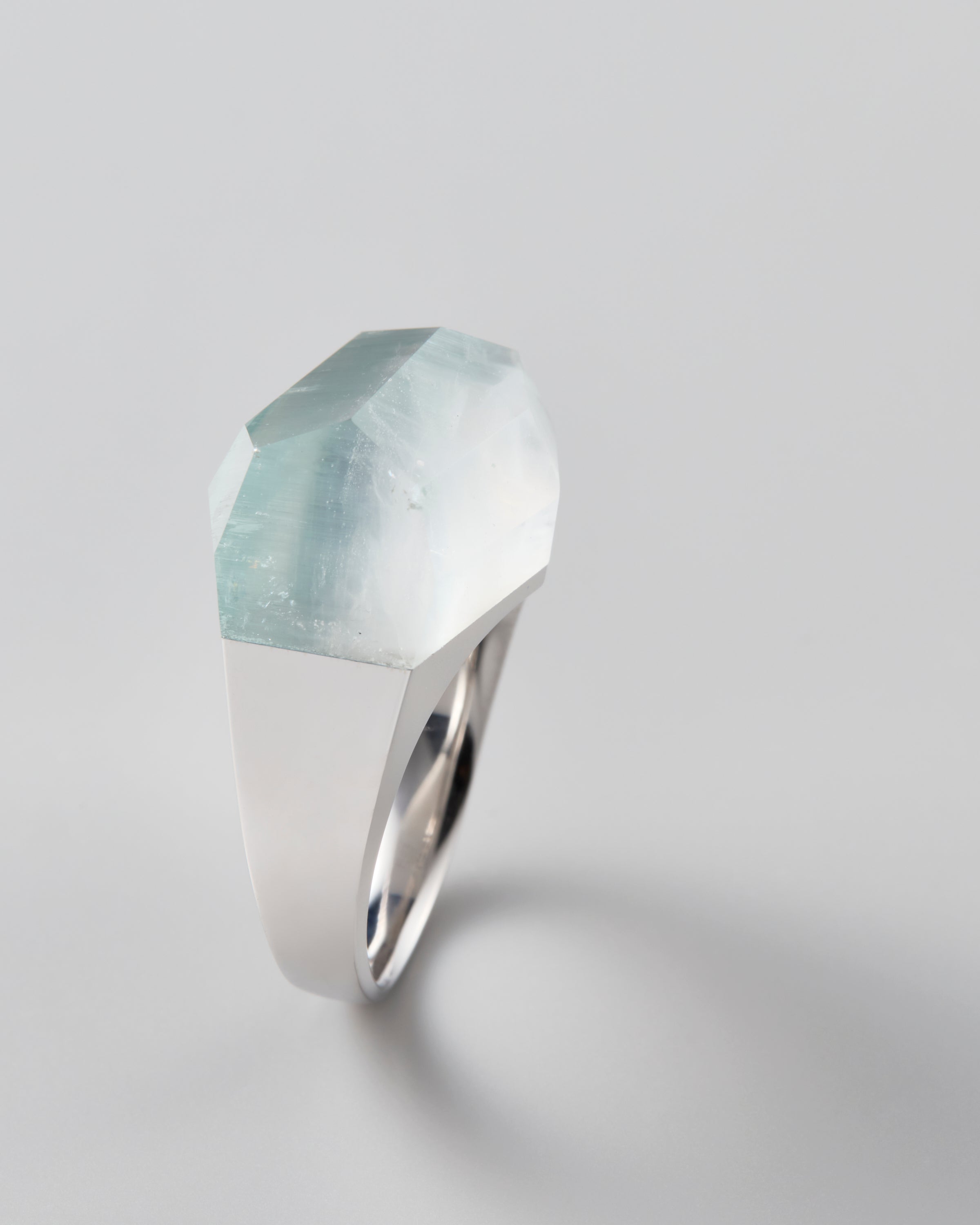 Bicolor Aquamarine Ring