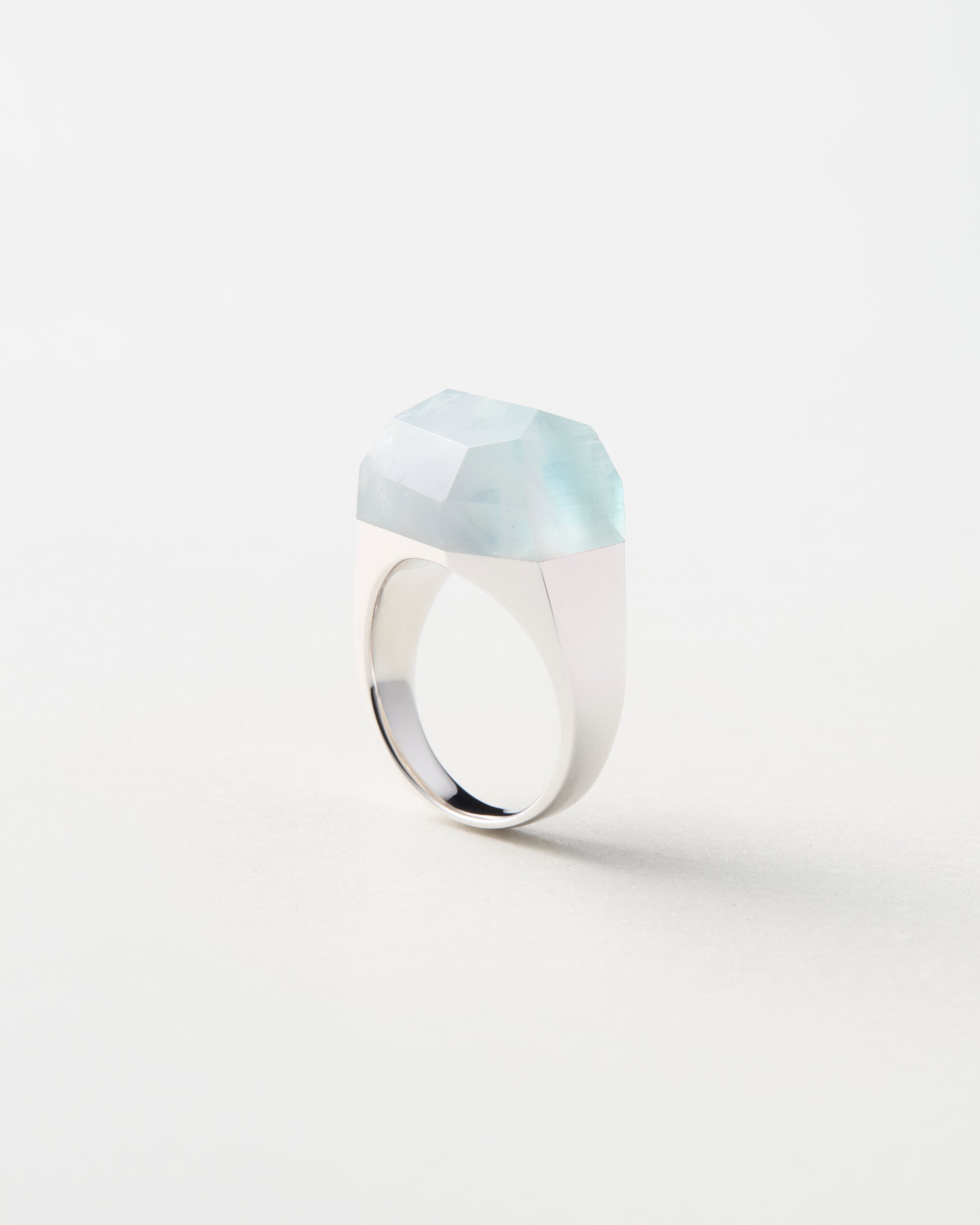 Bicolor Aquamarine Ring