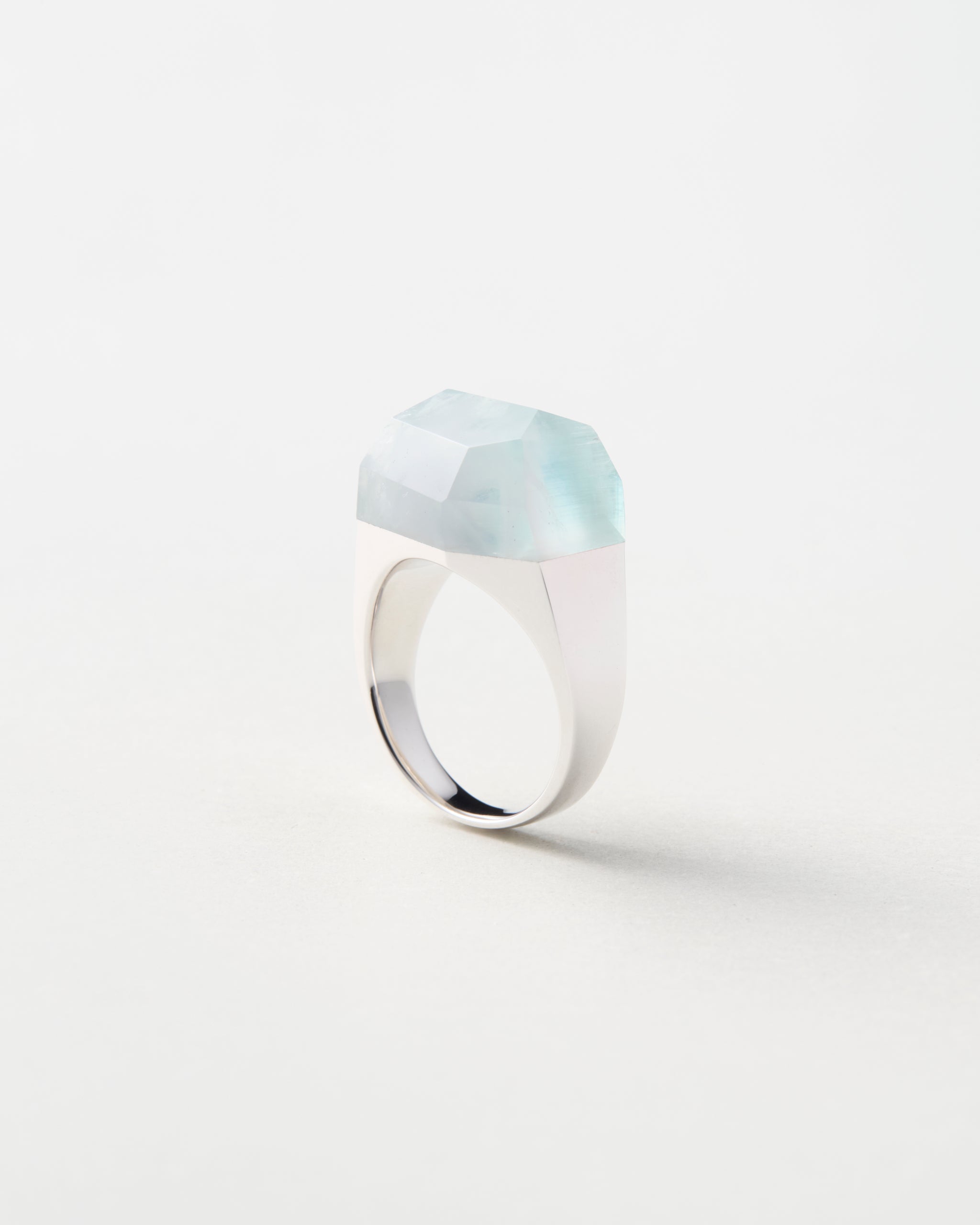 Bicolor Aquamarine Ring