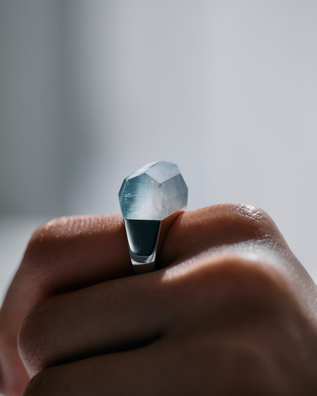 Bicolor Aquamarine Ring