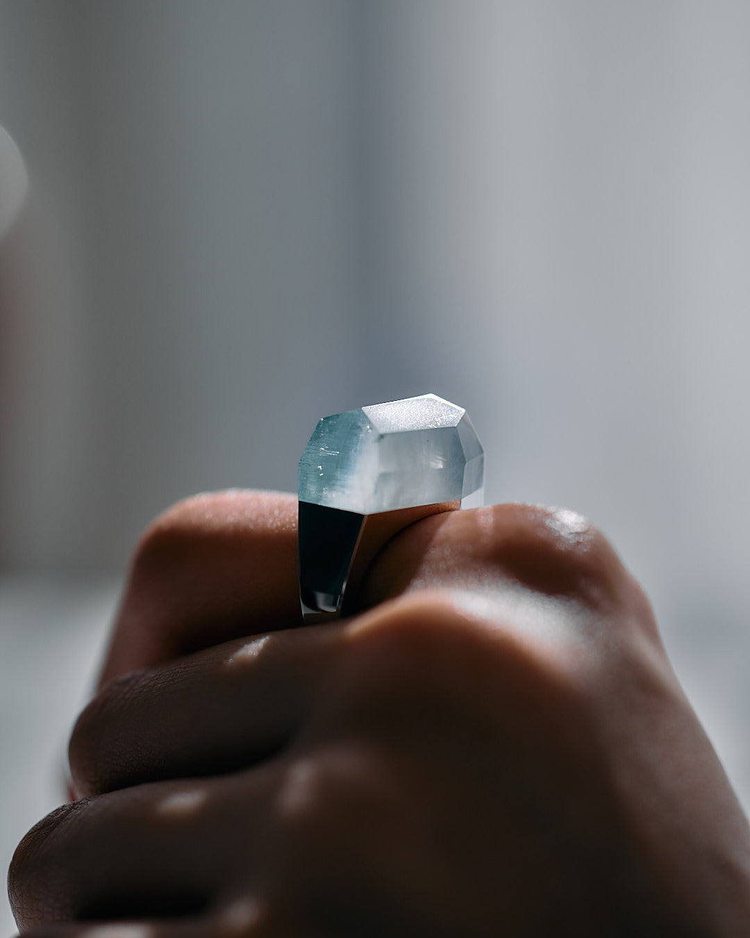 Bicolor Aquamarine Ring