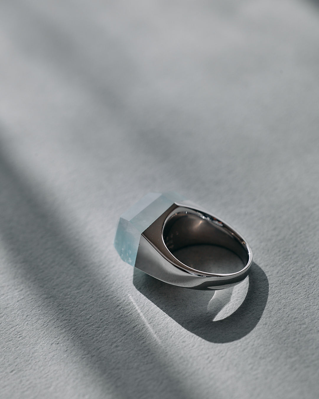 Bicolor Aquamarine Ring