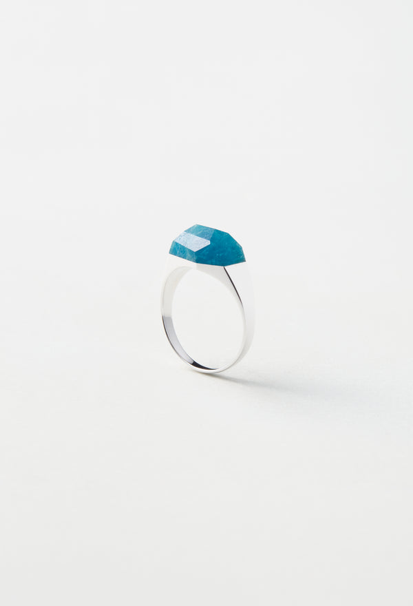 [一点もの] Hauyne Mini Rock Ring / Crystal / Silver