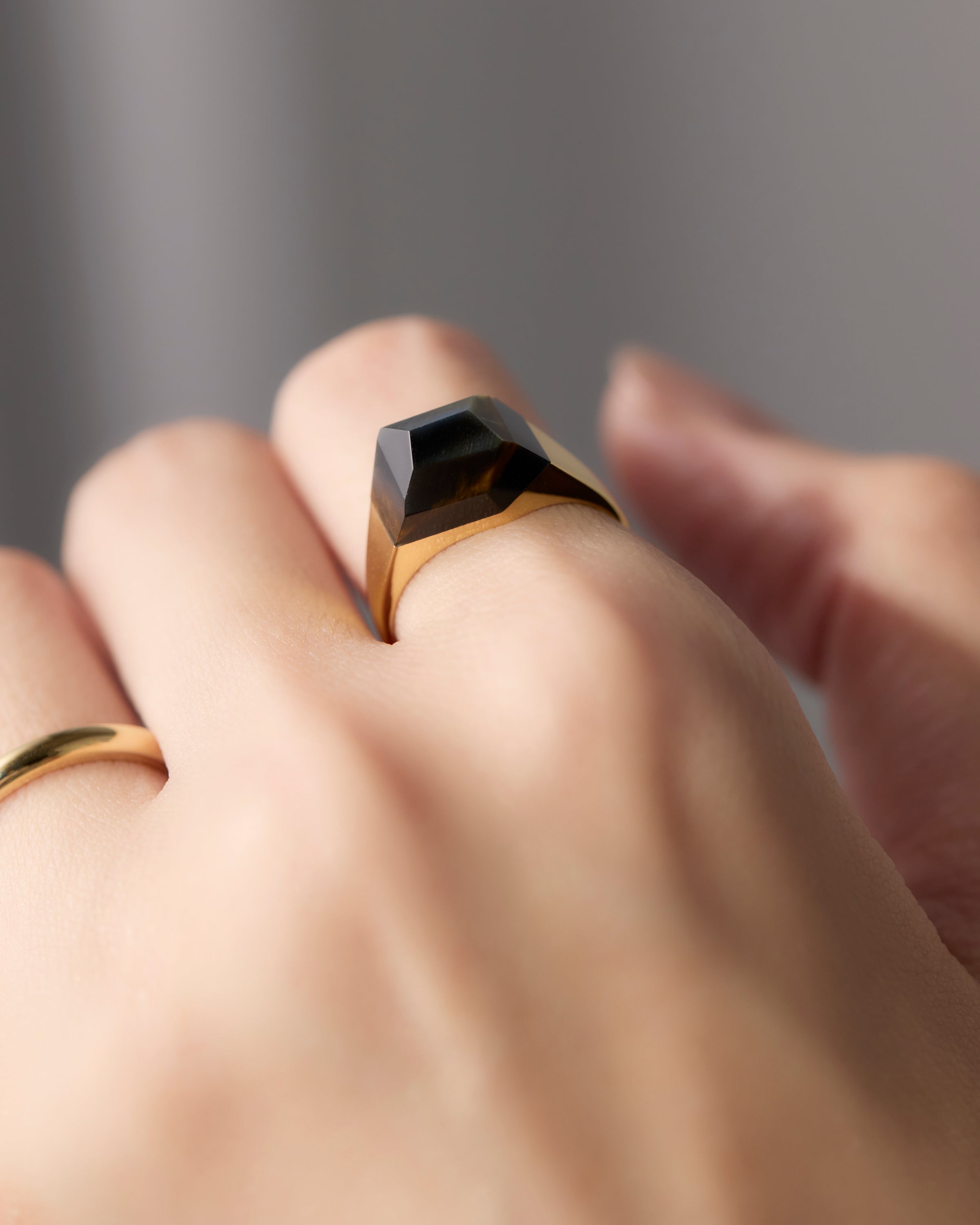 Tiger's and Hawk's Eye Ring