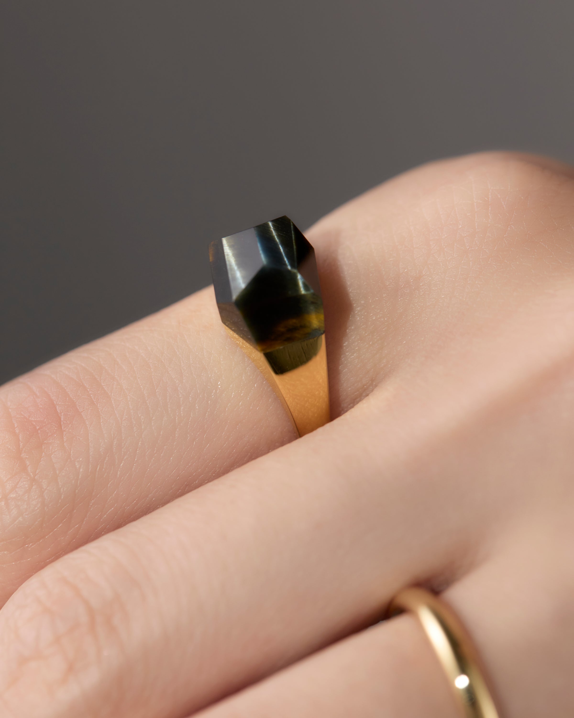 Tiger's and Hawk's Eye Ring