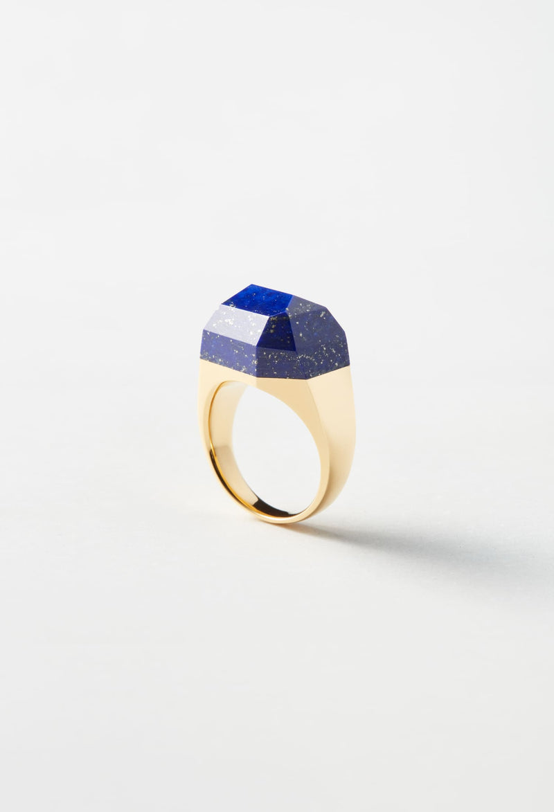 Lapis Lazuli Rock Ring / Crystal
