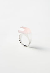 Rose Quartz Rock Ring / Crystal
