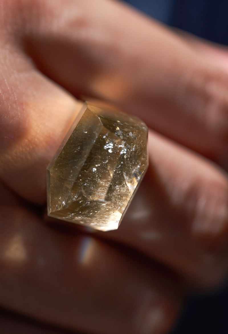 Quartz Rock Ring Crystal